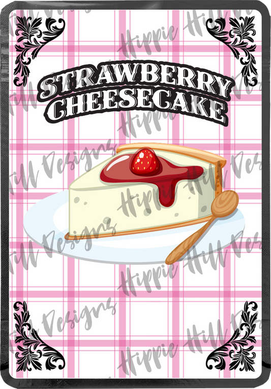 Strawberry Cheesecake custom printed mylar bag