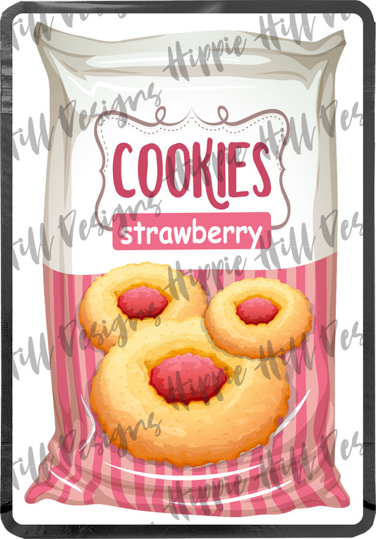 Strawberry Cookies custom printed mylar bag