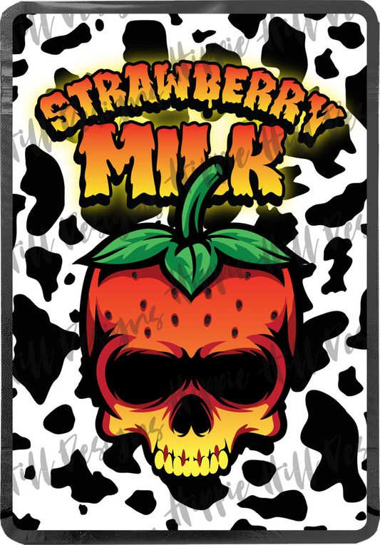 Strawberry Milk custom printed mylar bag