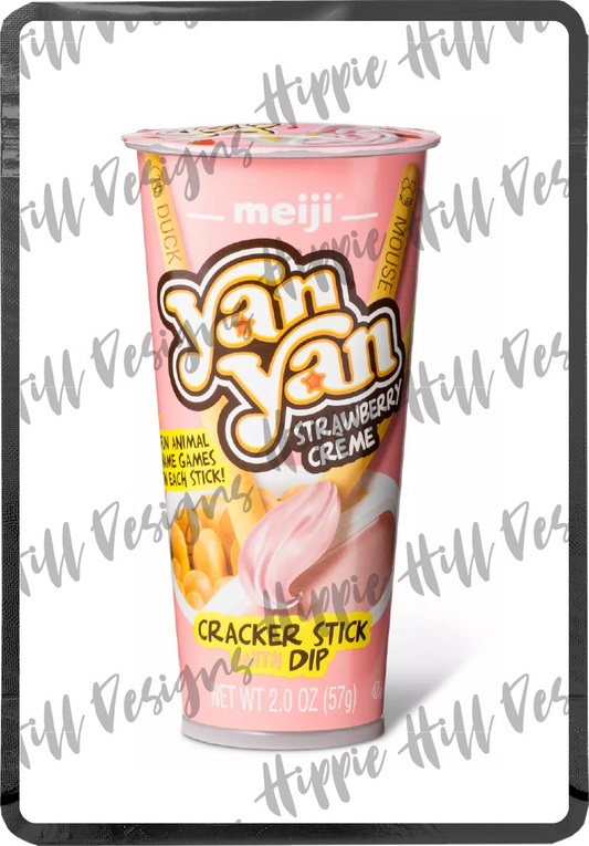 Strawberry Yan Yan custom printed mylar bag