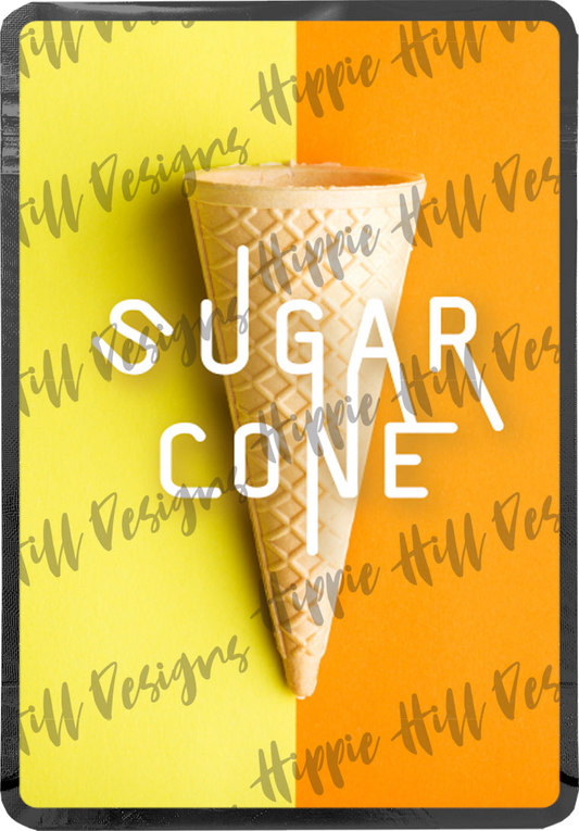 Sugar Cone custom printed mylar bag
