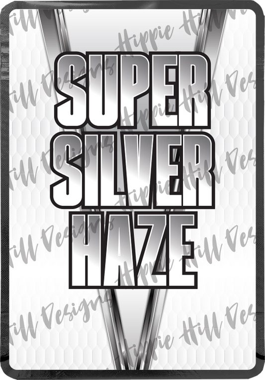 Super Silver Haze custom printed mylar bag