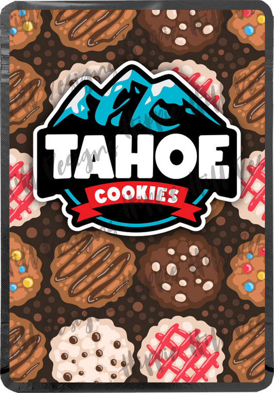 Tahoe Cookies custom printed mylar bag