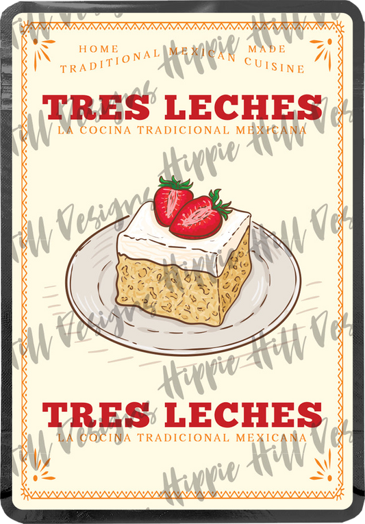 Tres Leches custom printed mylar bag