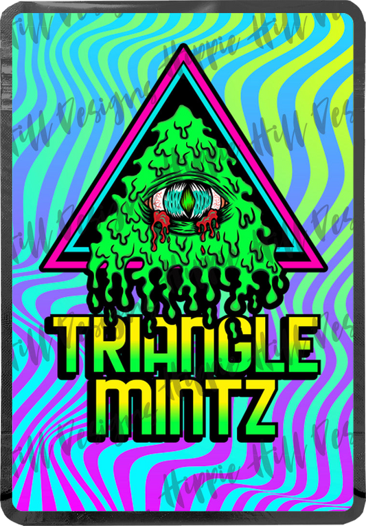 Triangle Mintz custom printed mylar bag