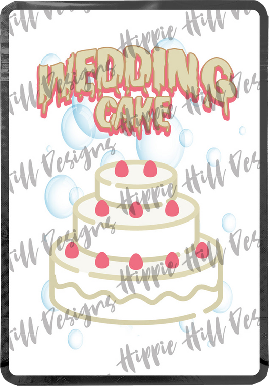 Wedding Cake custom printed mylar bag
