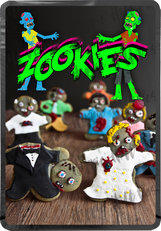 Zookies custom printed mylar bag