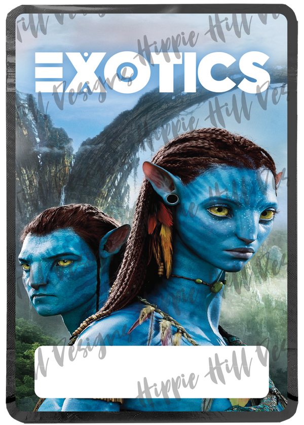 Exotics V4 custom printed mylar bag