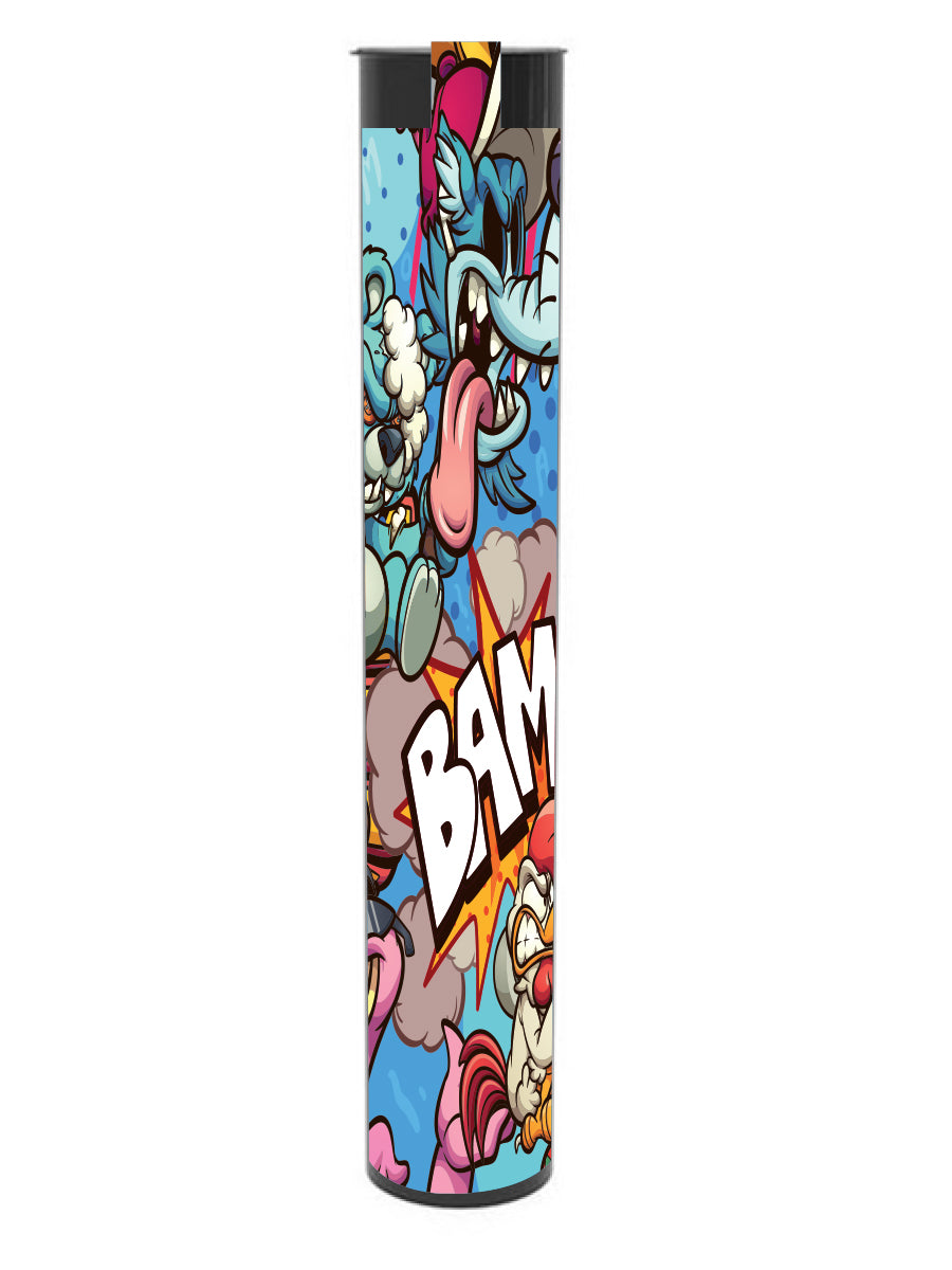 Custom - 200pcs King Size Pre-Roll Tube & Labels - FREE CUSTOM DESIGN