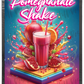 Pomegranate Shake custom printed mylar bag