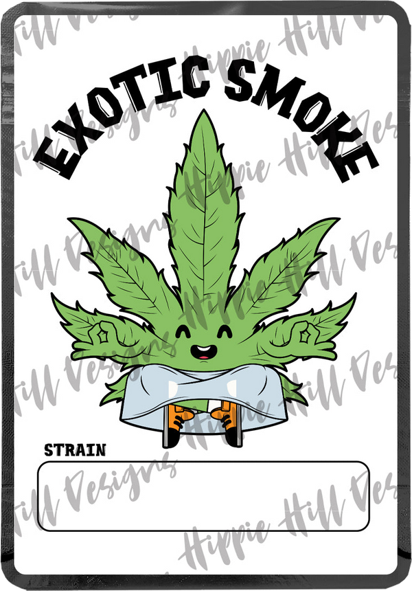 Exotic Smoke custom printed mylar bag