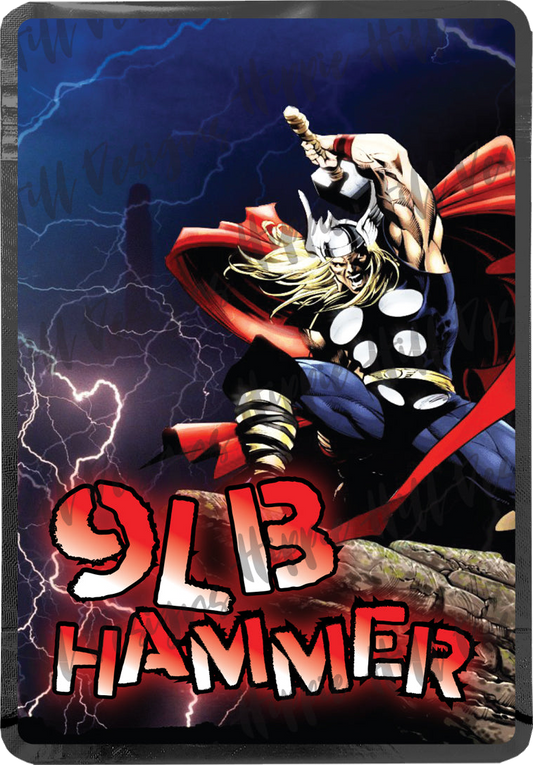 9Lb Hammer custom printed mylar bag