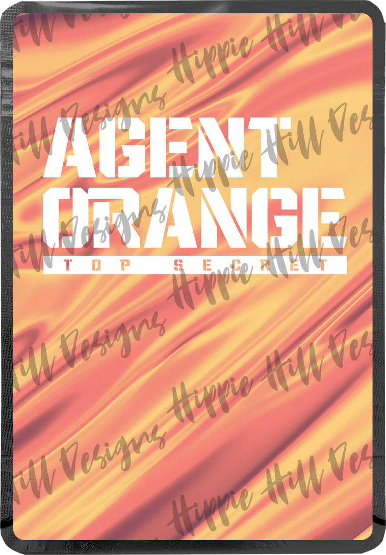 Agent Orange custom printed mylar bag