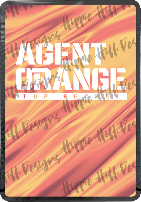 Agent Orange custom printed mylar bag