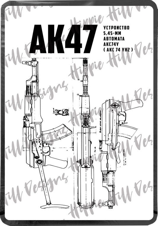 AK47 custom printed mylar bag