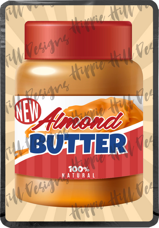 Almond Butter custom printed mylar bag