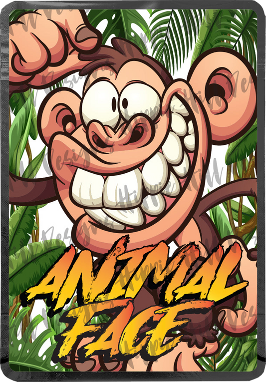Animal Face custom printed mylar bag