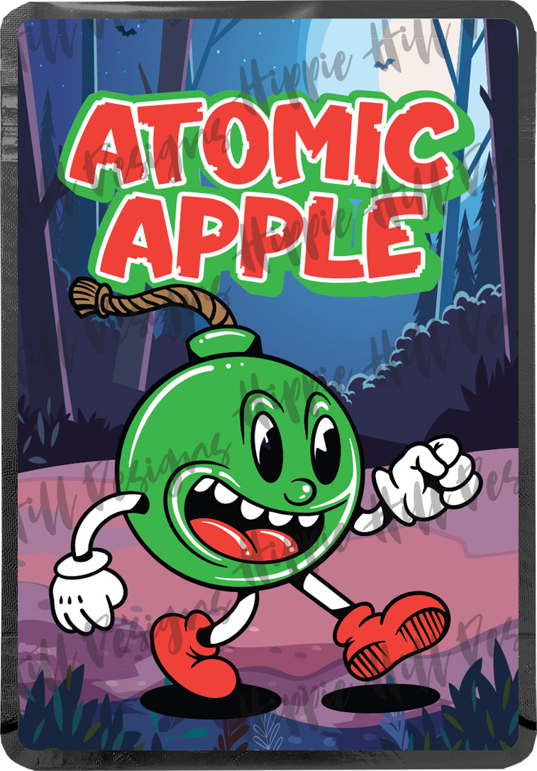 Atomic Apple custom printed mylar bag