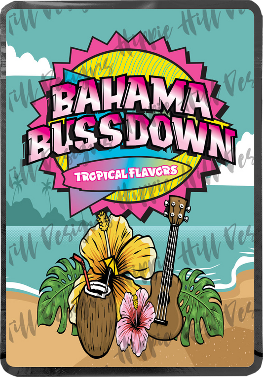 Bahama Bussdown custom printed mylar bag