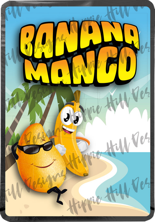 Banana Mango custom printed mylar bag