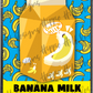 Banana Milk custom printed mylar bag