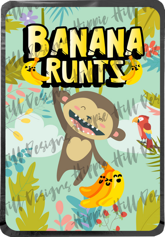 Banana Runts custom printed mylar bag