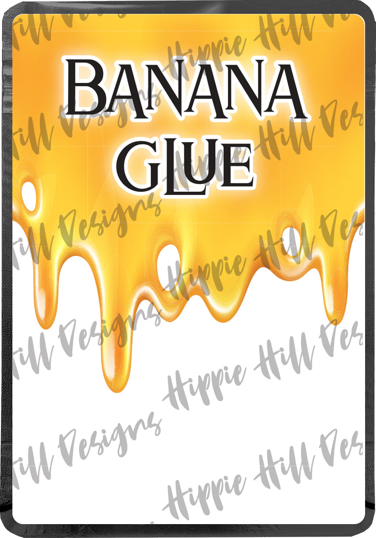 Banana Glue custom printed mylar bag