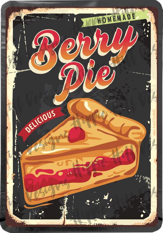 Berry Pie custom printed mylar bag