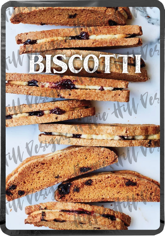 Biscotti V4. custom printed mylar bag