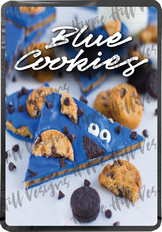Blue Cookies - V2 custom printed mylar bag