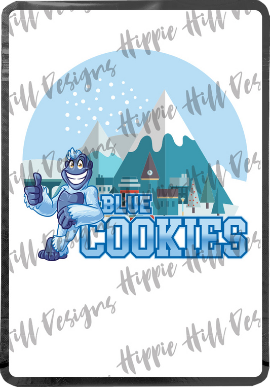 Blue Cookies custom printed mylar bag