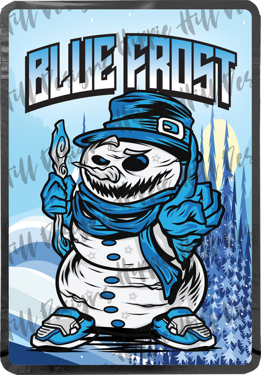 Blue Frost custom printed mylar bag
