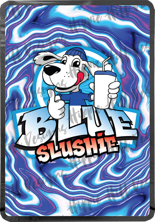 Blue Slushie custom printed mylar bag