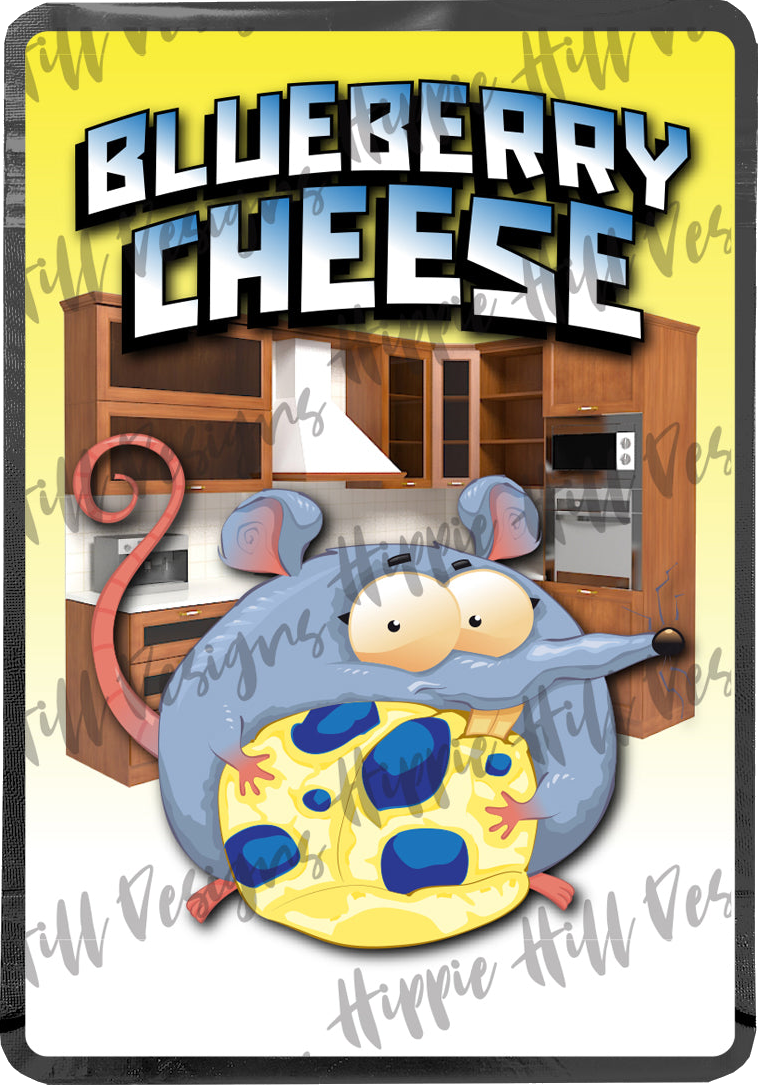 Blueberry Cheese custom printed mylar bag
