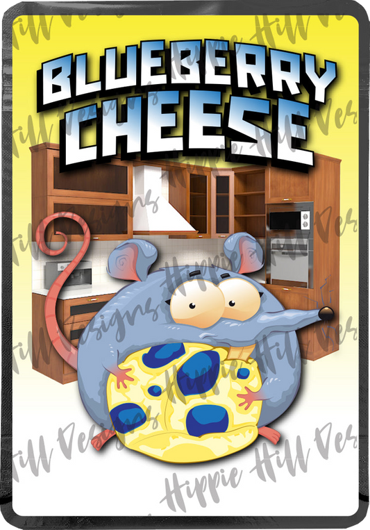 Blueberry Cheese custom printed mylar bag