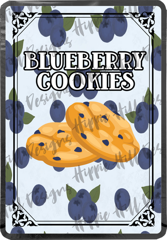 Blueberry Cookies custom printed mylar bag