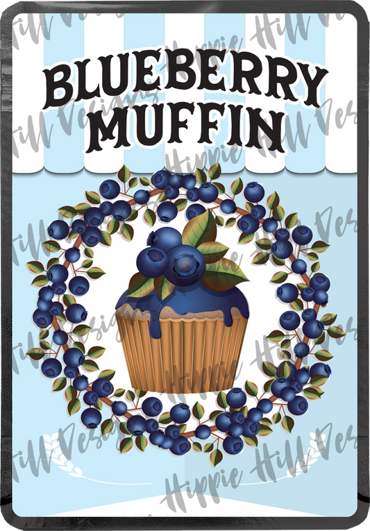 Blueberry Muffin custom printed mylar bag
