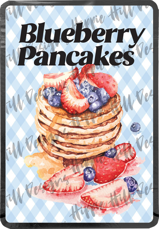 Blueberry Pancakes custom printed mylar bag