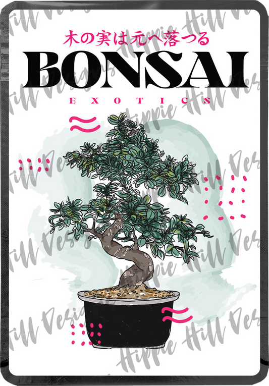 Bonsai custom printed mylar bag