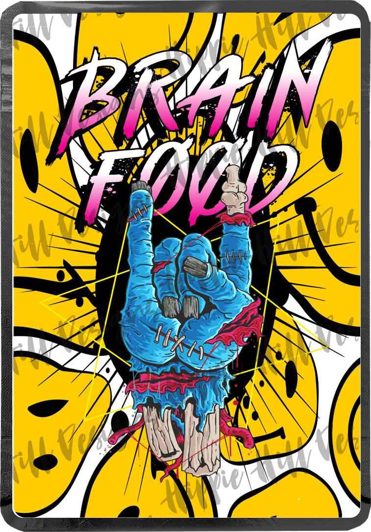 Brain Food custom printed mylar bag