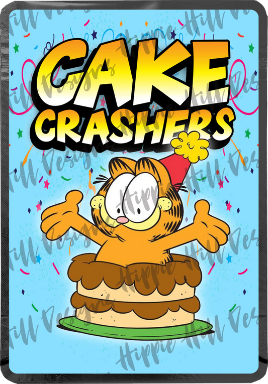 Cake Crashers custom printed mylar bag