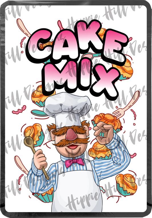 Cake Mix custom printed mylar bag