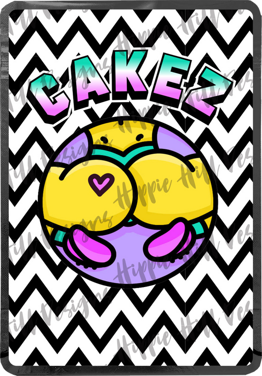 Cakez custom printed mylar bag
