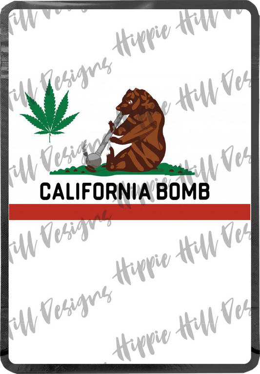 Cali Bomb custom printed mylar bag