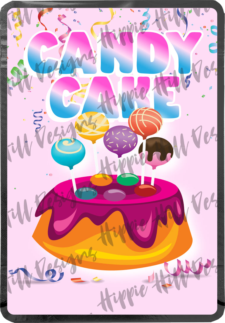 Candy Cake custom printed mylar bag