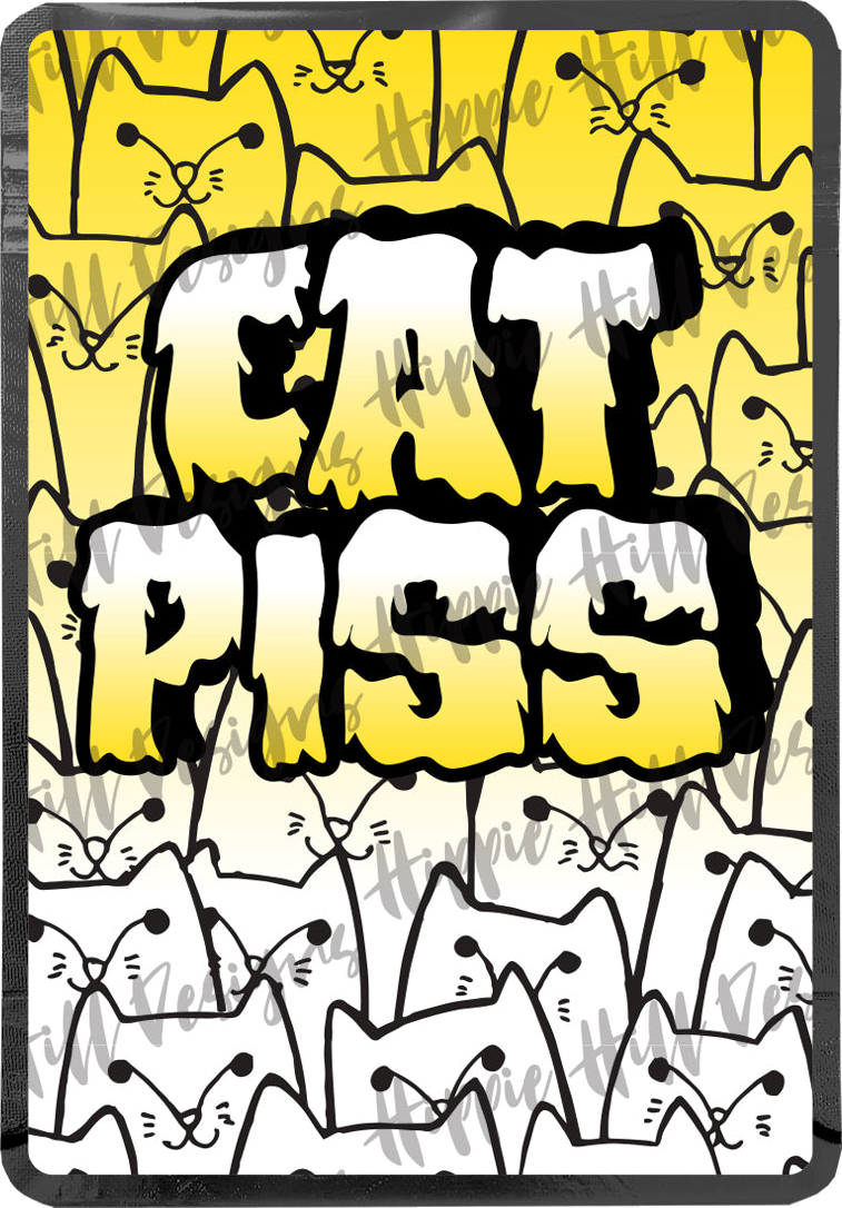 Cat Piss custom printed mylar bag