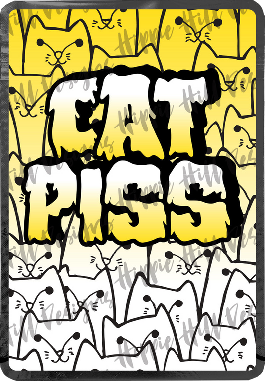 Cat Piss custom printed mylar bag