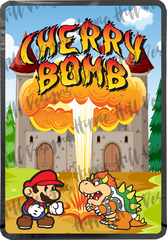 Cherry Bomb custom printed mylar bag