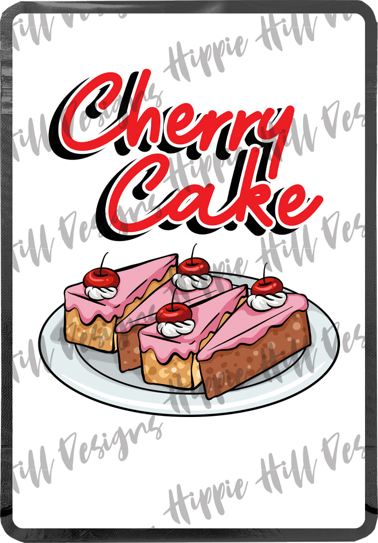 Cherry Cake custom printed mylar bag