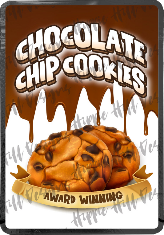 Chocolate Chip Cookies custom printed mylar bag